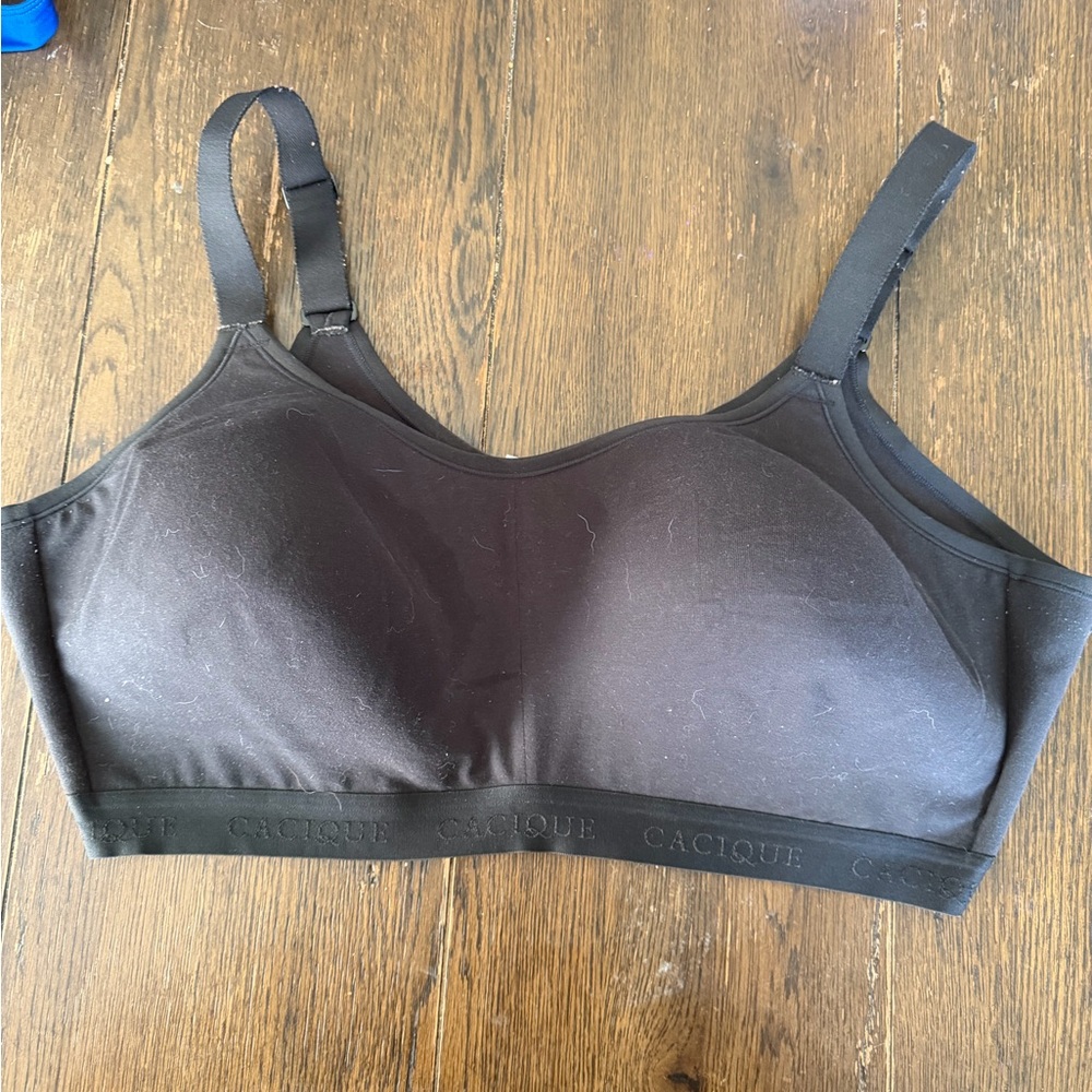 Cacique Black Wireless Everyday Bra